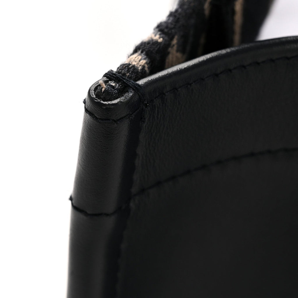 Oblique Calfskin Small Book Tote With Strap Blue Multicolor