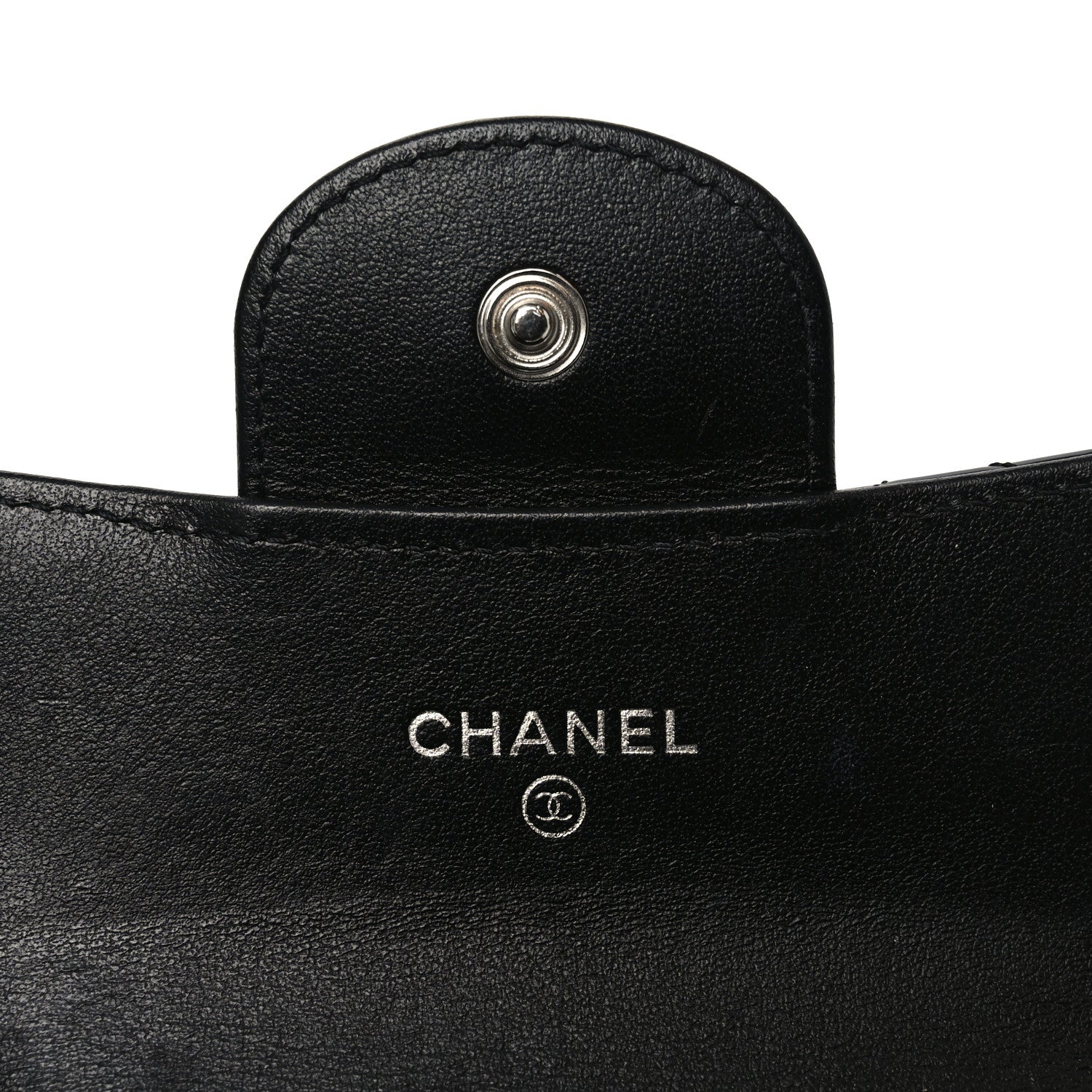 Patent Quilted Reissue Flap  Holder Wallet So Black