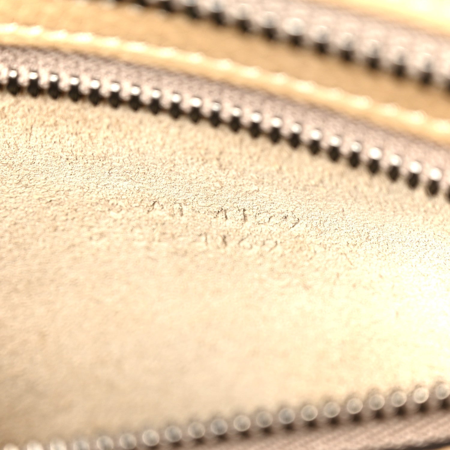 Drummed Calfskin Micro Luggage Dune