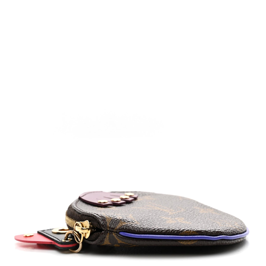 Monogram Totem Round Coin Purse Magenta