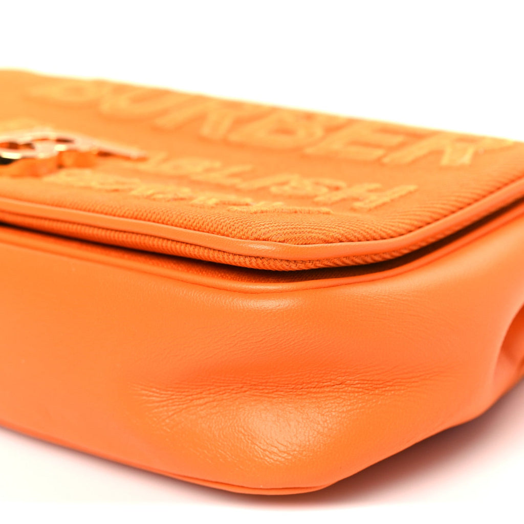 Canvas Horseferry Print Small Lola Bag Deep Orange