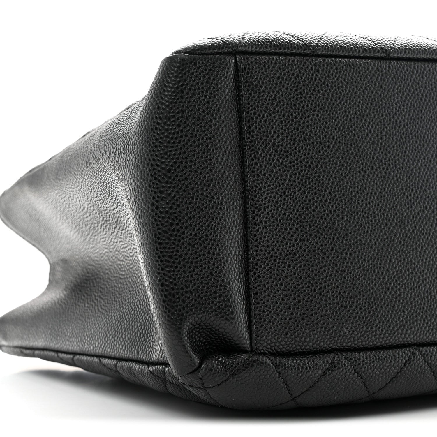 Caviar Quilted Grand Shopping Tote GST Black