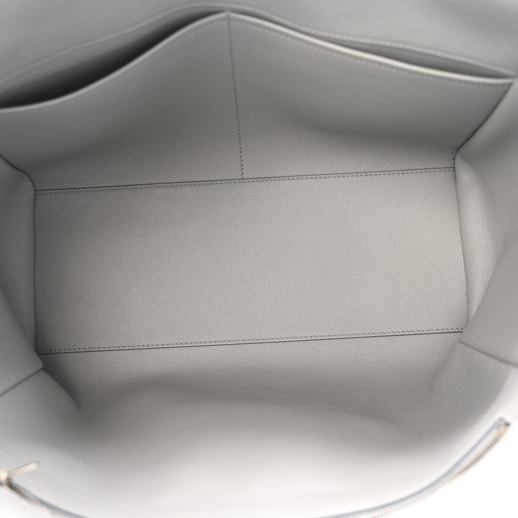 Smooth Calfskin Hampton Carry All Bag Grey