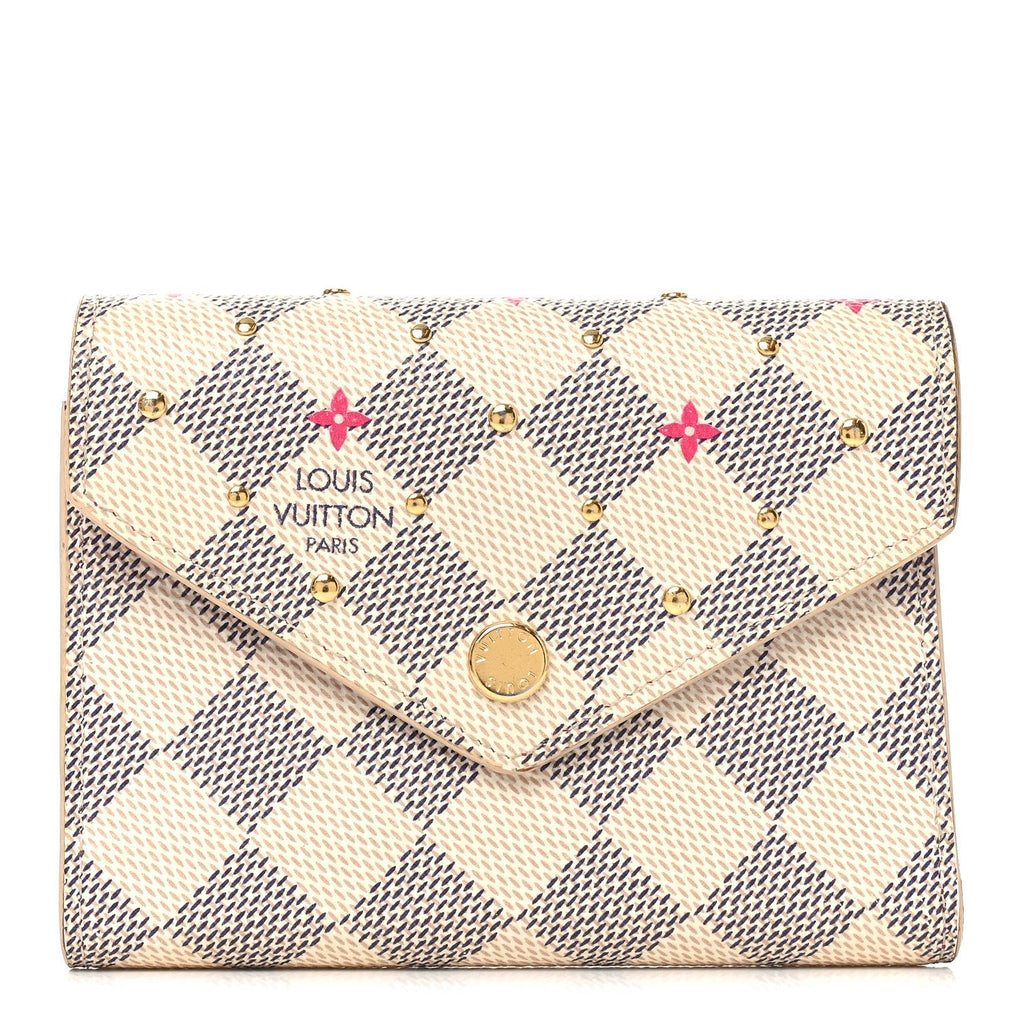 Damier Azur Studded Victorine Wallet