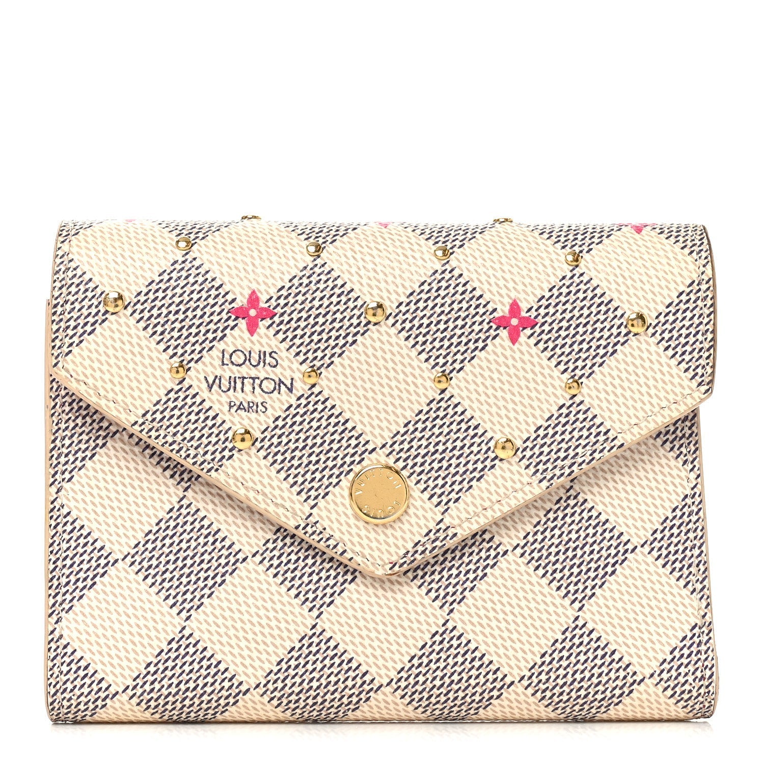 Damier Azur Studded Victorine Wallet