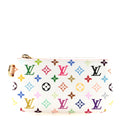 LV X TM Monogram Multicolor Phone Holder White