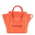 Snakeskin Mini Luggage Orange