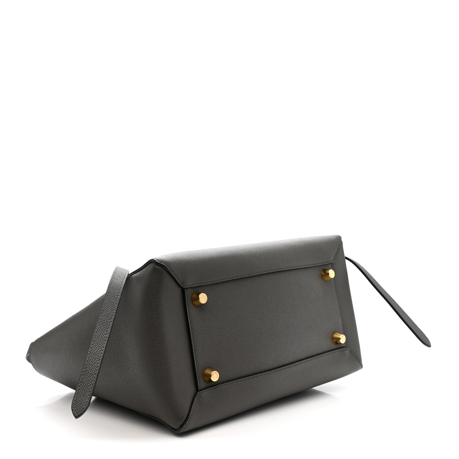 Grained Calfskin Mini Belt Bag Grey