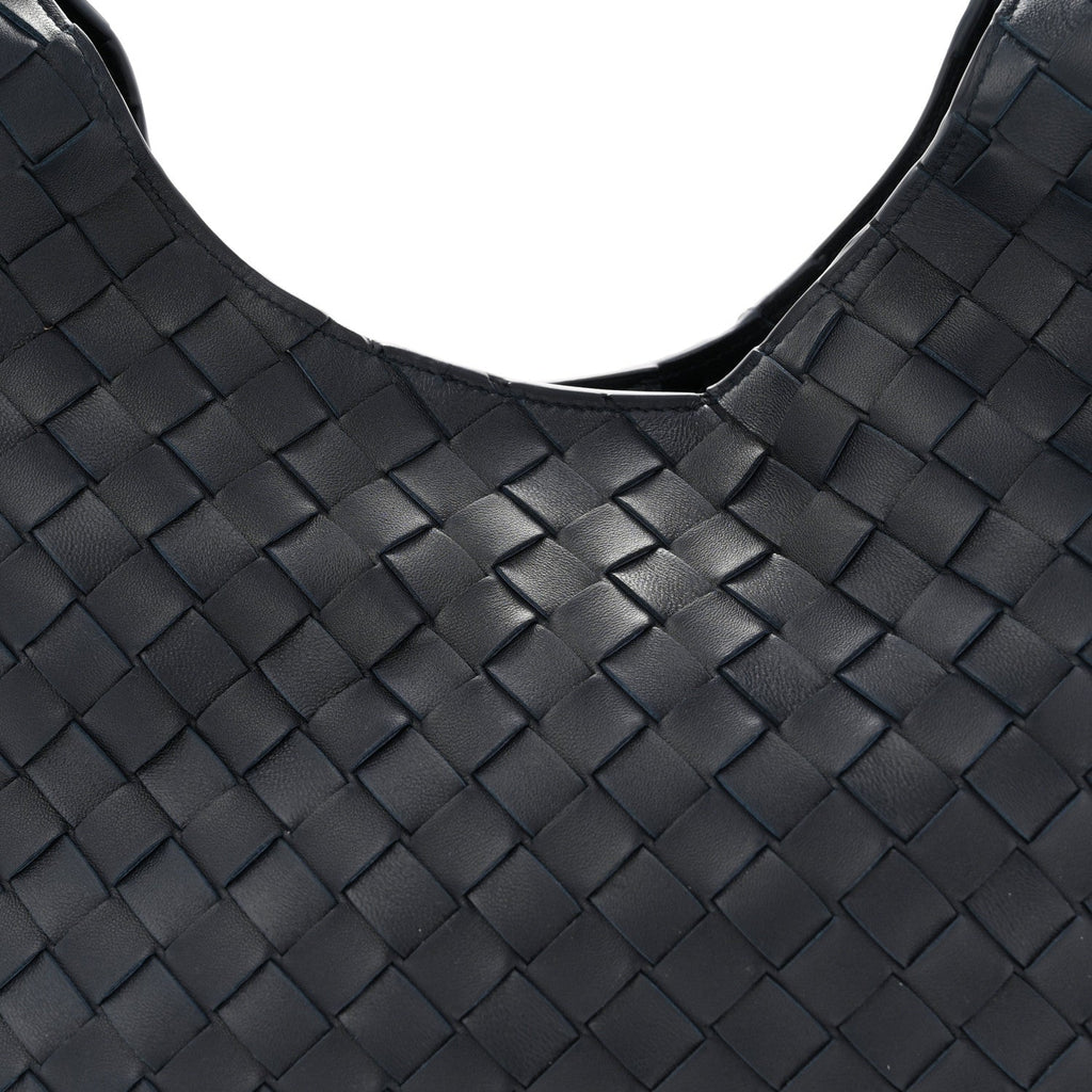 Nappa Intrecciato Medium Campana Shoulder Bag Midnight