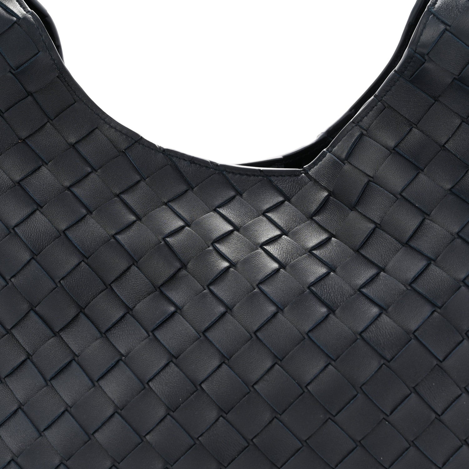 Nappa Intrecciato Medium Campana Shoulder Bag Midnight