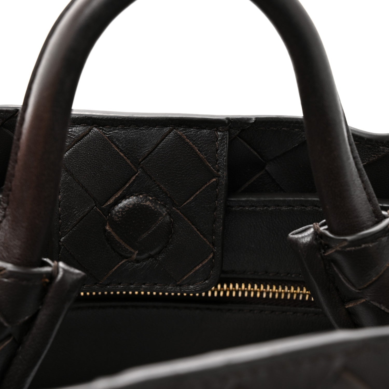 Nappa Intrecciato Small Andiamo Shoulder Bag Fondant