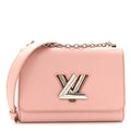 Epi Twist Shoulder Bag MM Rose Ballerine