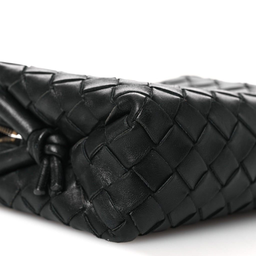 Nappa Intrecciato Mini Loop Camera Bag Black