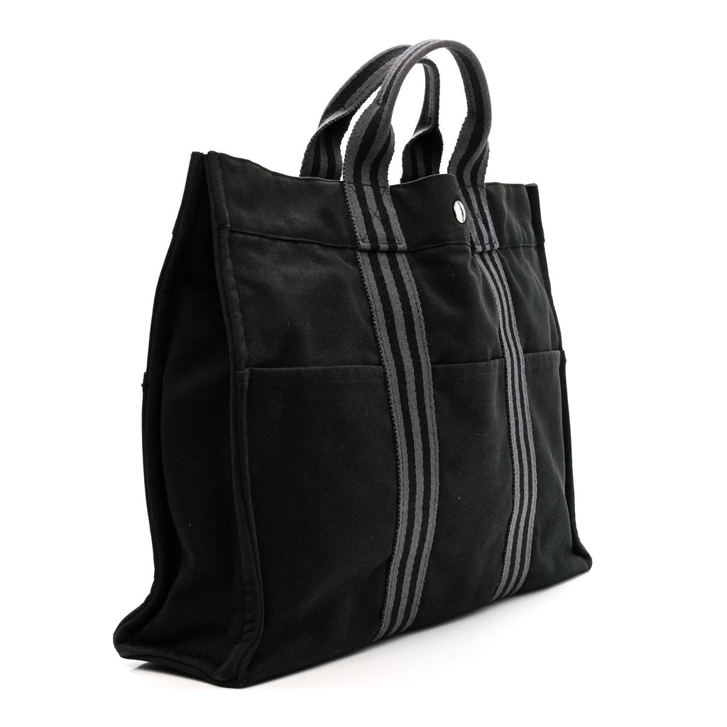 Canvas Herline MM Tote Black