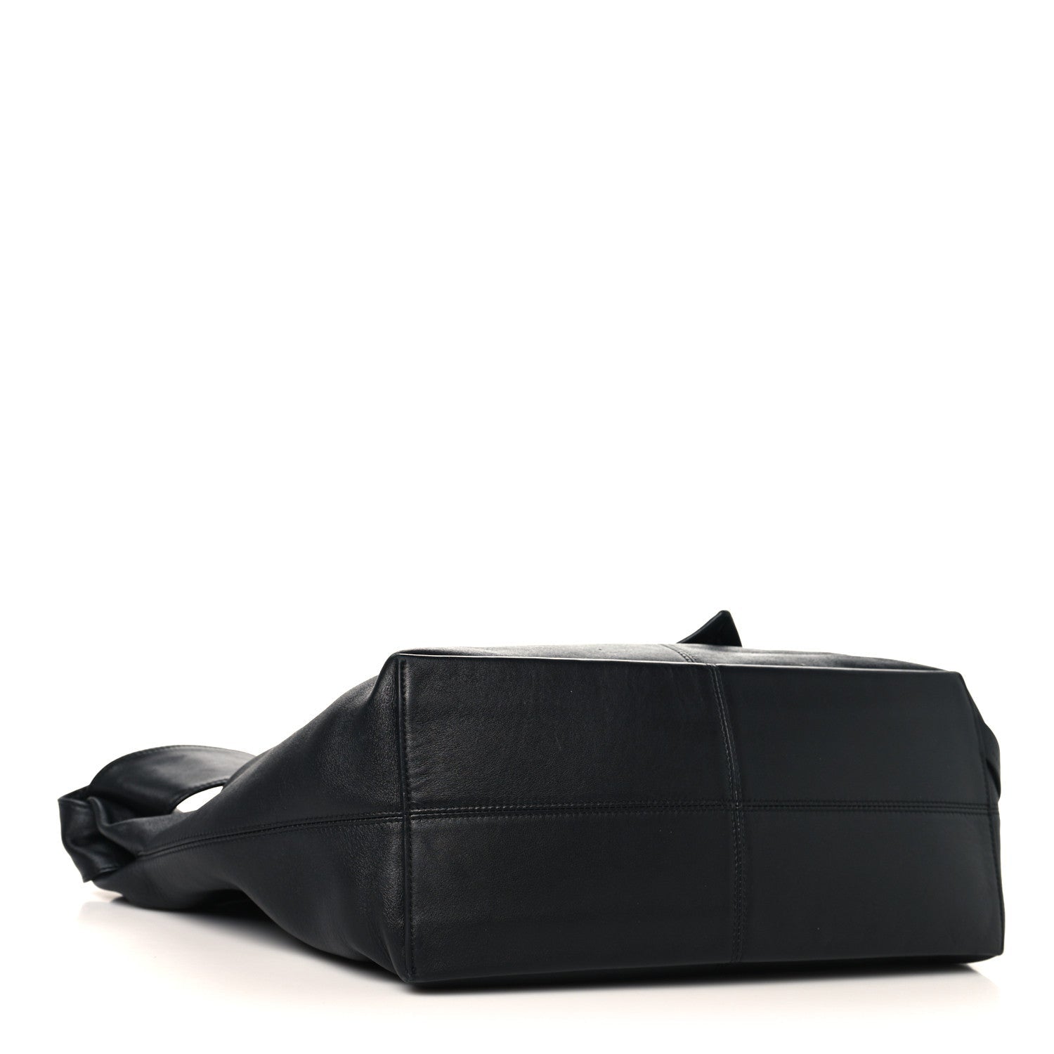 Silky Calfskin Medium Sawyer Messenger Bag Black