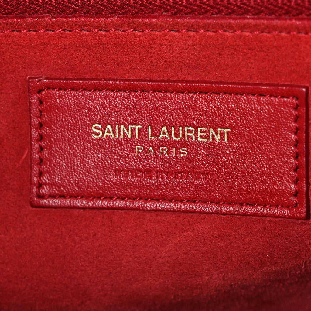 Calfskin Small Sac De Jour Vermillion