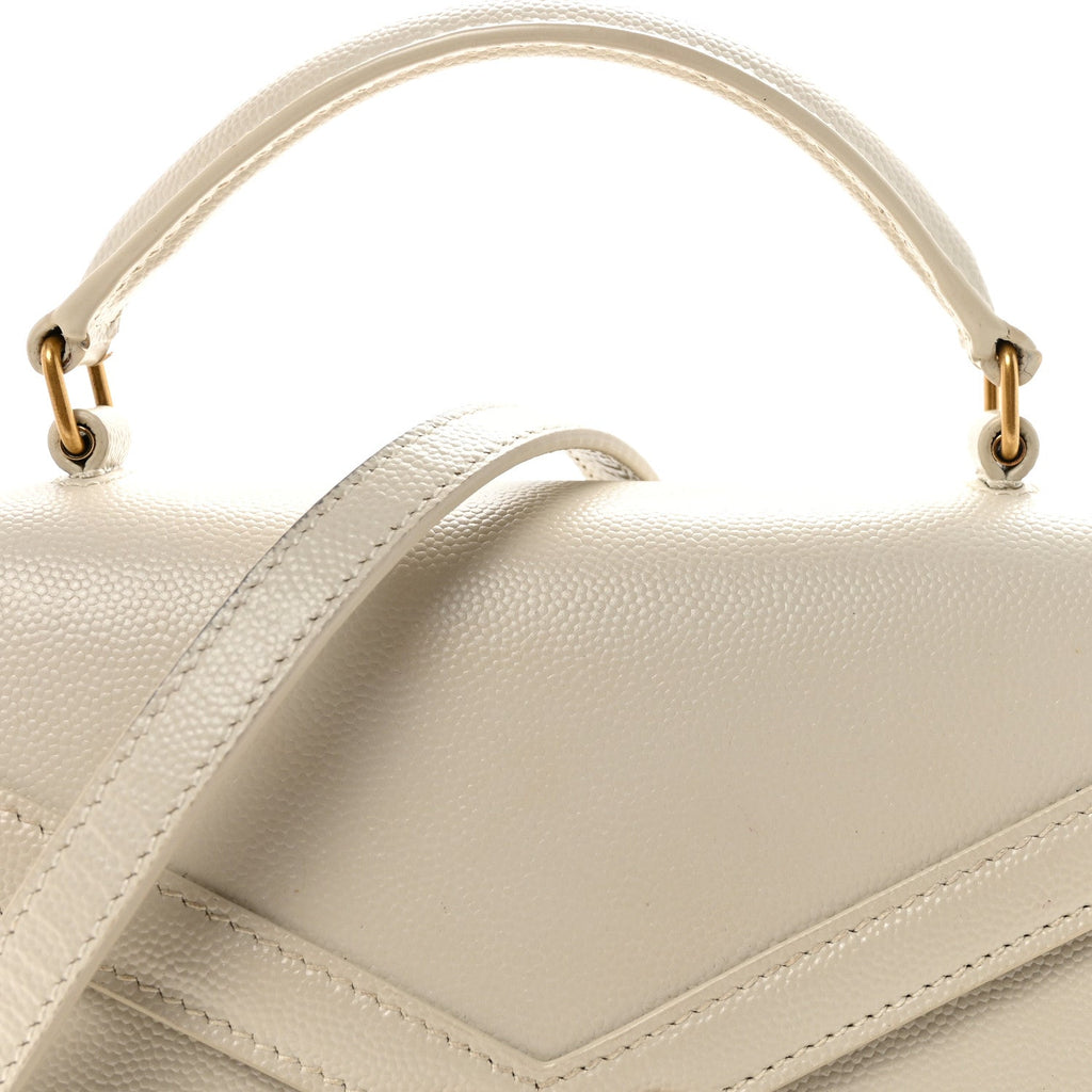Grain de Poudre Mini Classic Monogram Cassandra Top Handle Vintage White