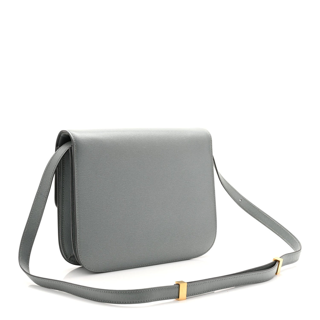 Liege Calfskin Medium Classic Box Flap Bag Storm