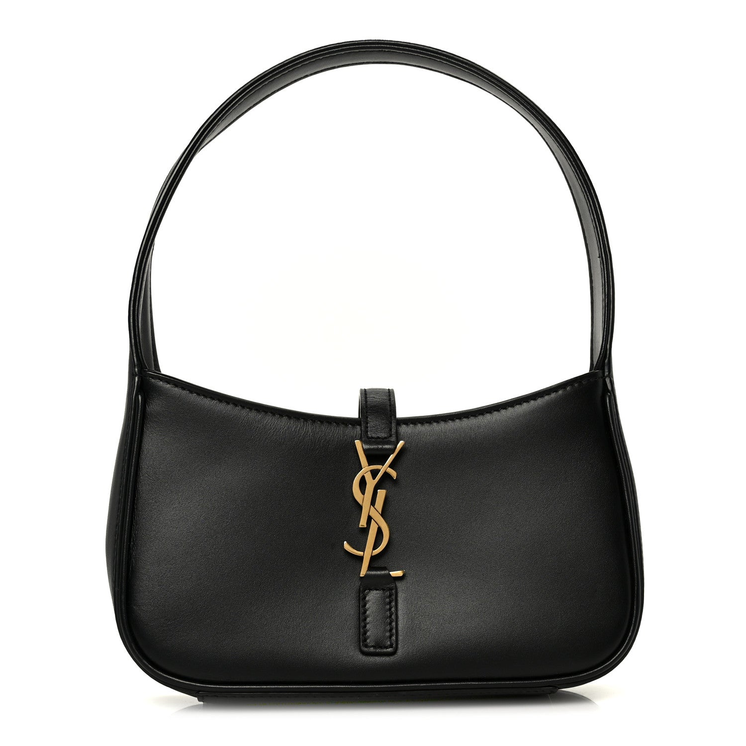 Smooth Calfskin Le 5 A 7 Mini Hobo Black