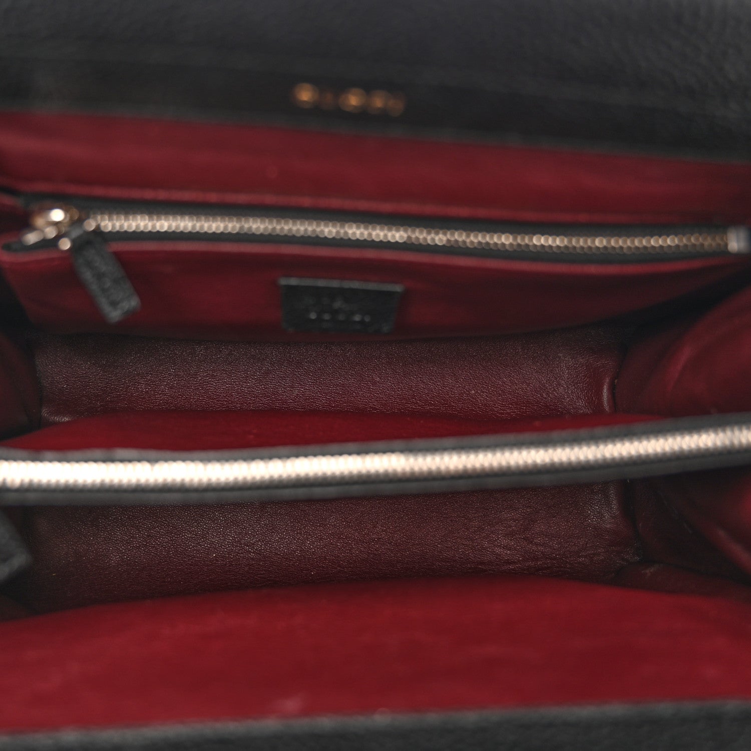 Grainy Calfskin Small Zumi Top Handle Bag Black