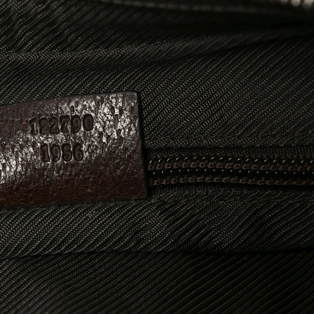 Monogram Medium Half Moon Hobo Dark Brown