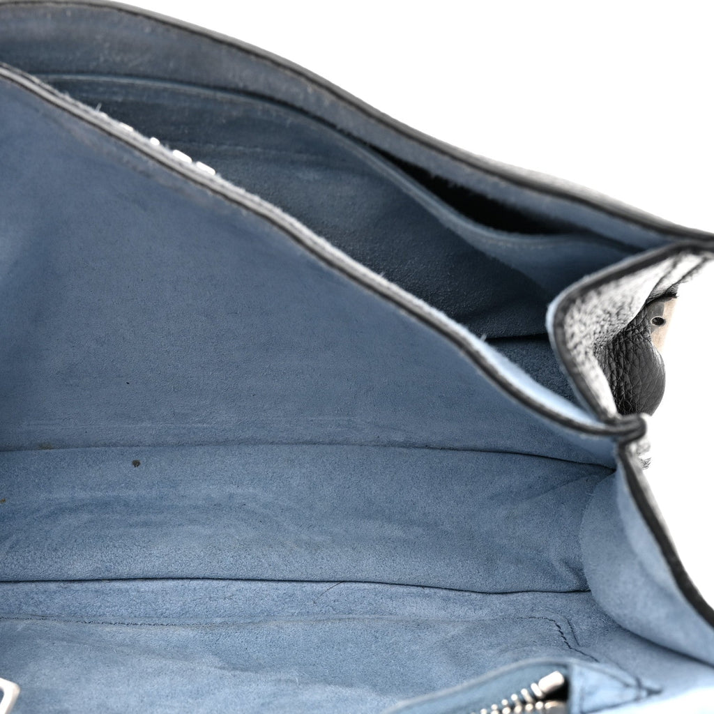 Glace Calf Soft Cahier Bag Black Astrale