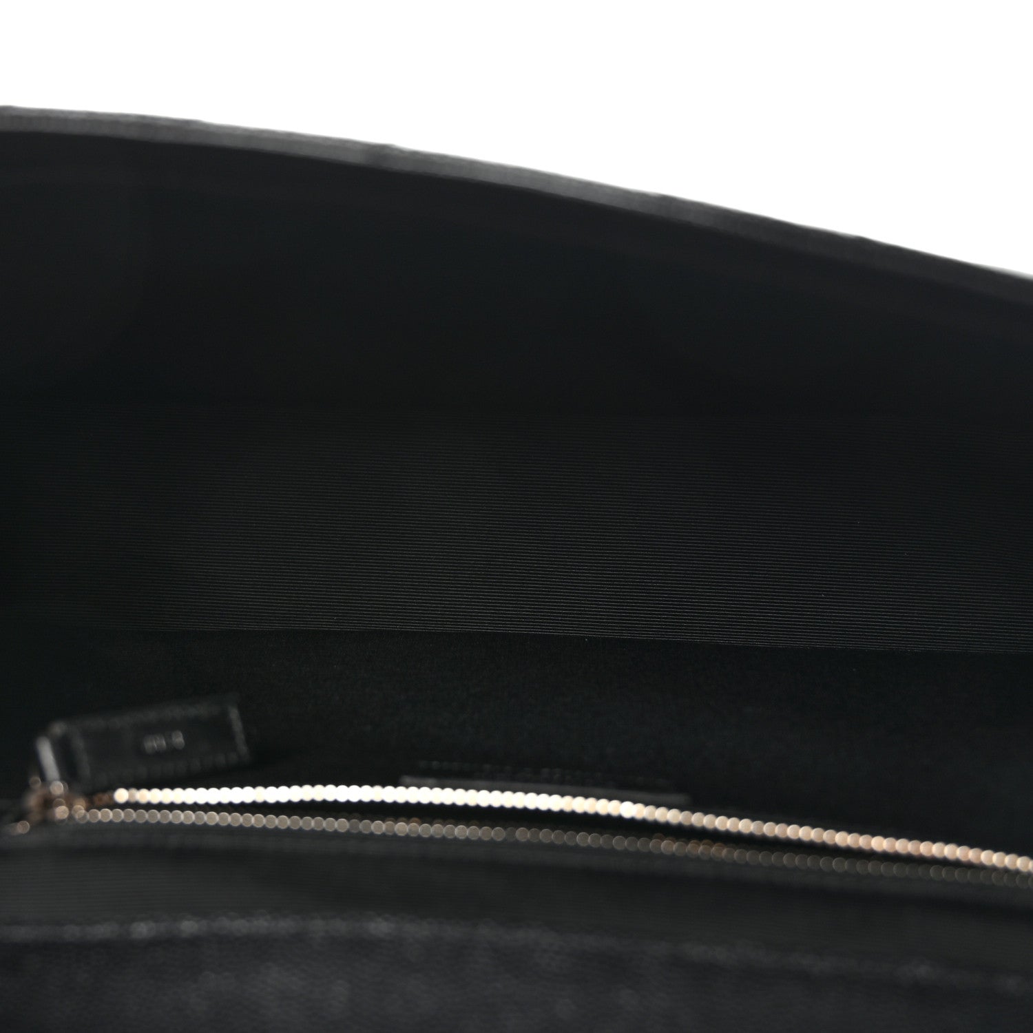Grain De Poudre Matelasse Chevron Large Monogram Satchel Black