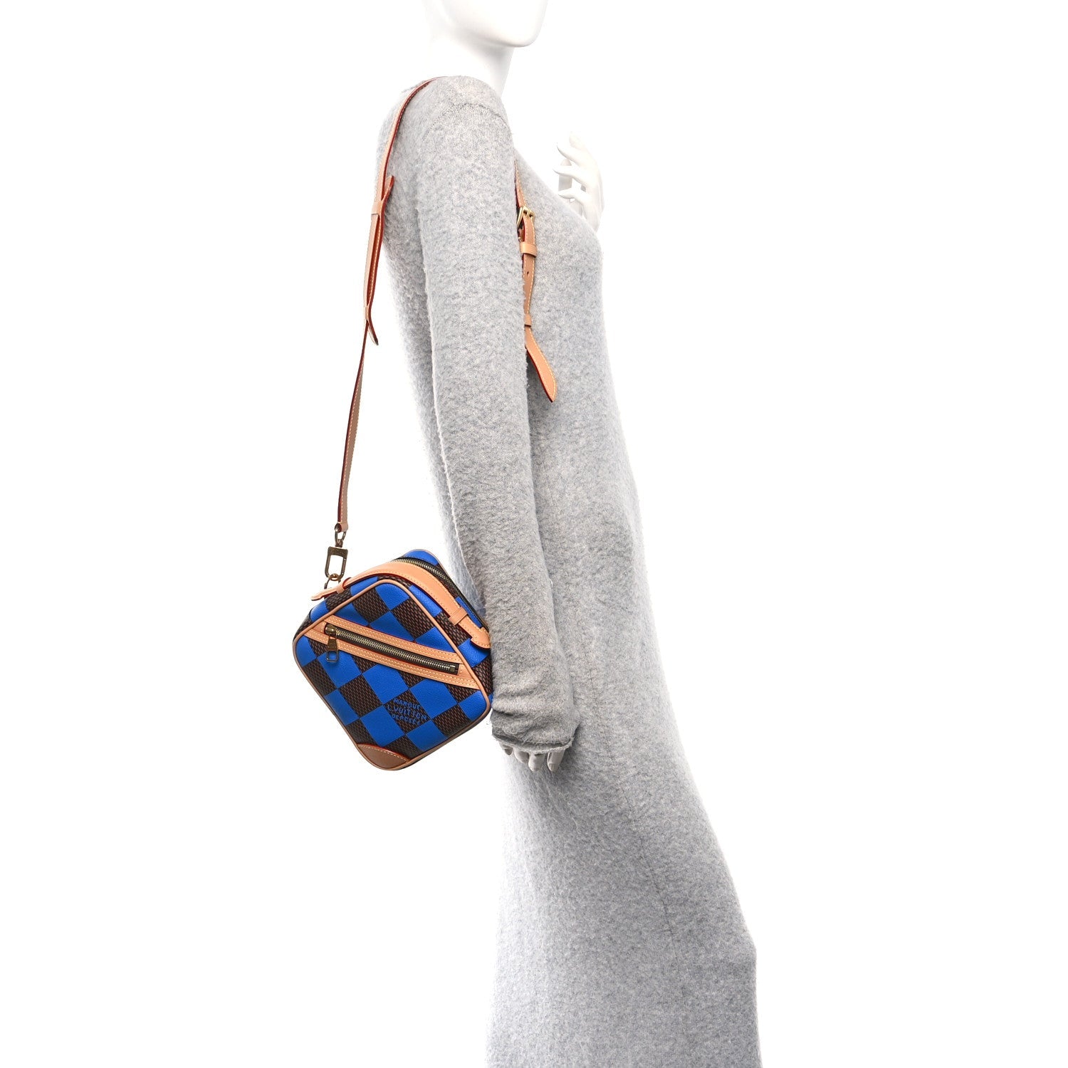Damier Pop Chess Messenger Blue