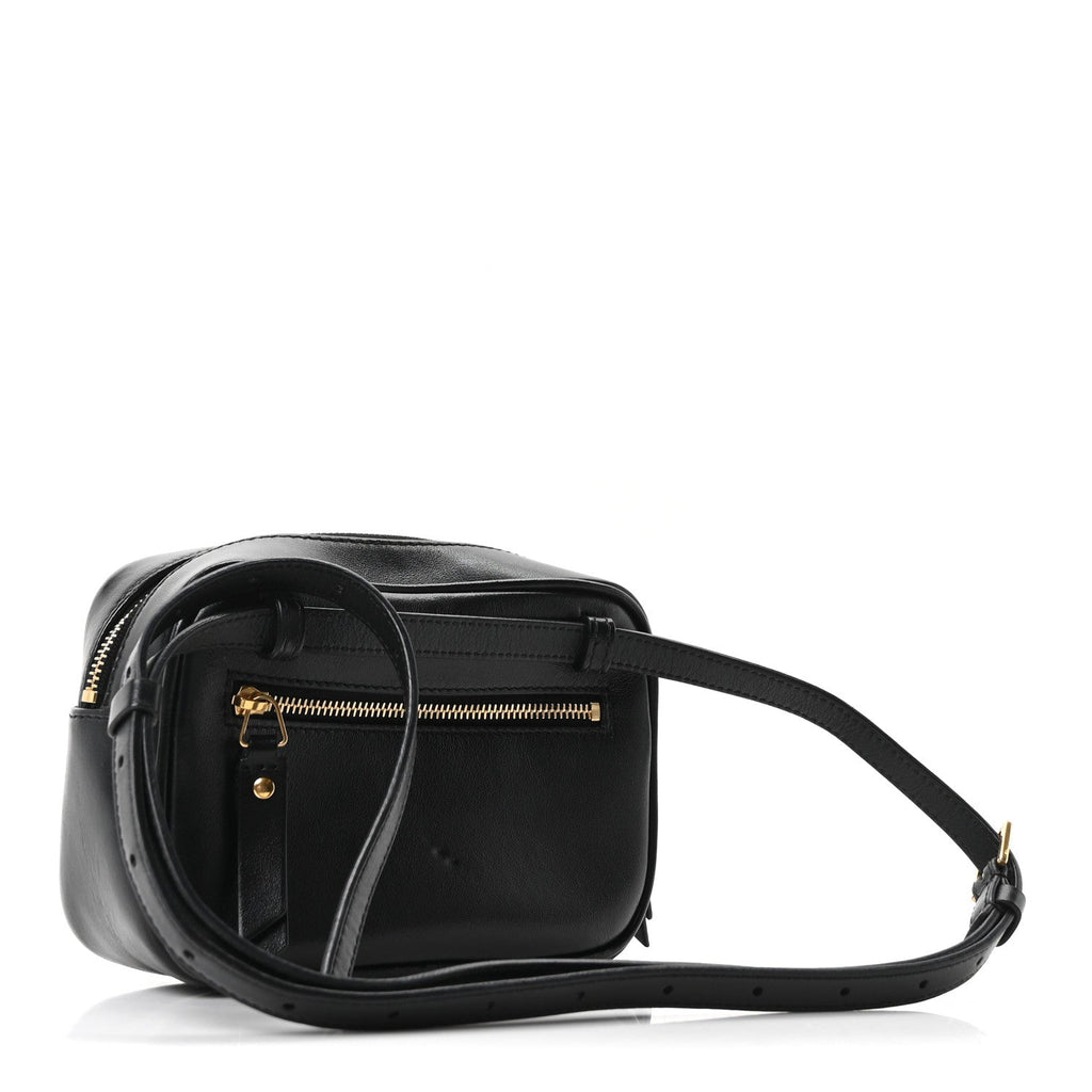 Calfskin Matelasse Monogram Lou Belt Bag Black