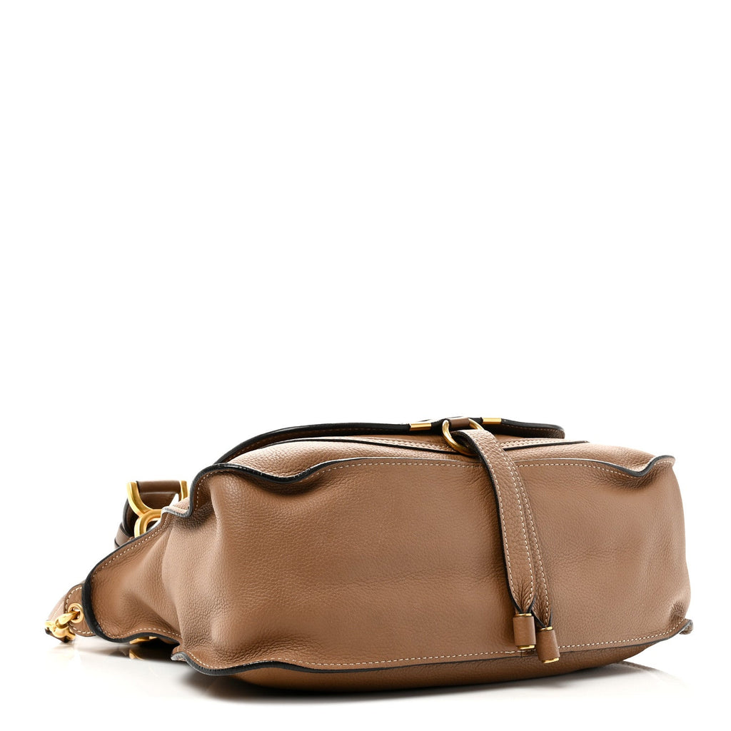 Calfskin Medium Marcie Satchel Nut