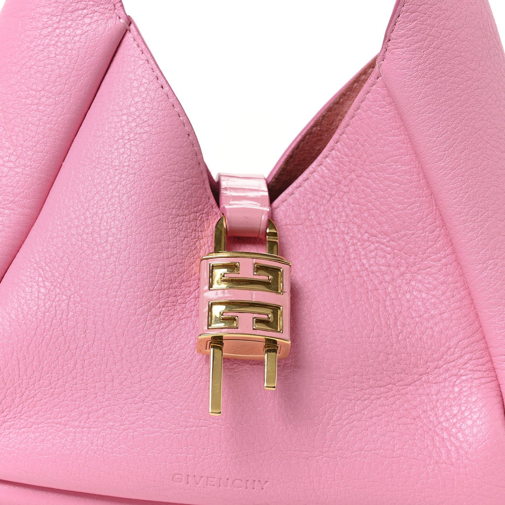 Grained Calfskin Mini G-Lock Hobo Pink