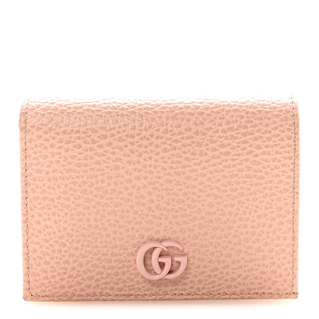 Dollar Calfskin Enamel Monochrome GG Marmont  Case Perfect Pink