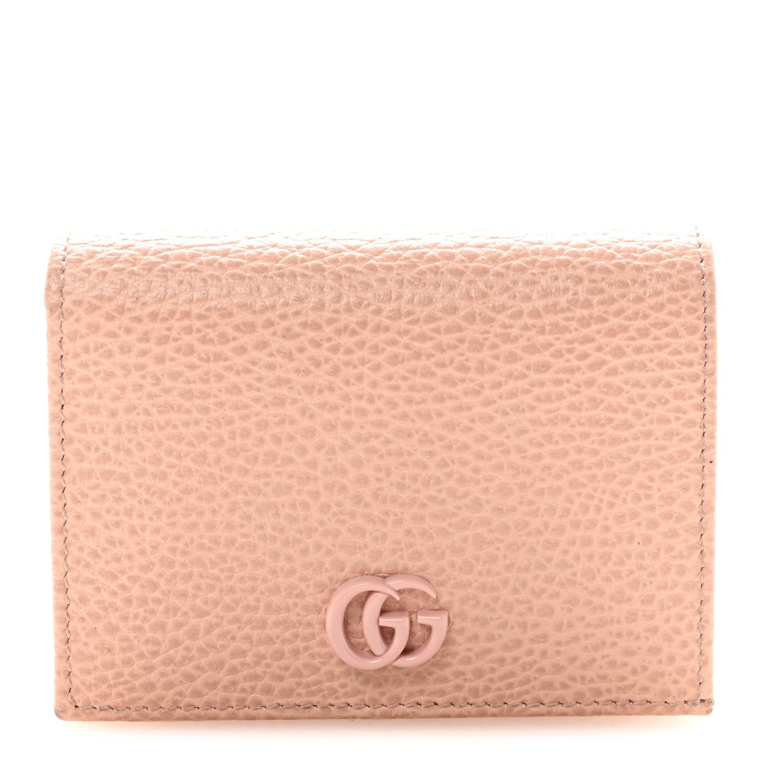 Dollar Calfskin Enamel Monochrome GG Marmont  Case Perfect Pink