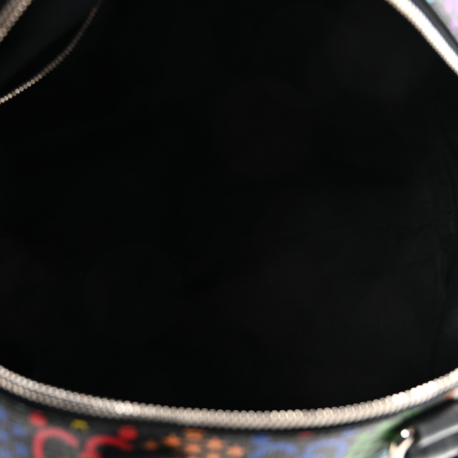 GG Supreme Monogram Psychedelic Duffle Backpack Black Multicolor