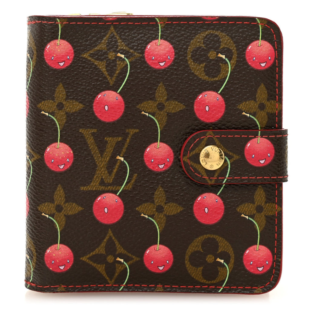 Monogram Cerises Compact Zipped Wallet