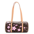 LV X TM Monogram Cherry Blossom Papillon Sakura Brown