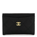 Caviar Quilted  Holder Black