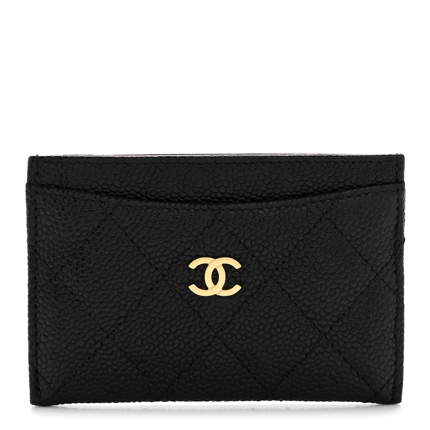 Caviar Quilted  Holder Black