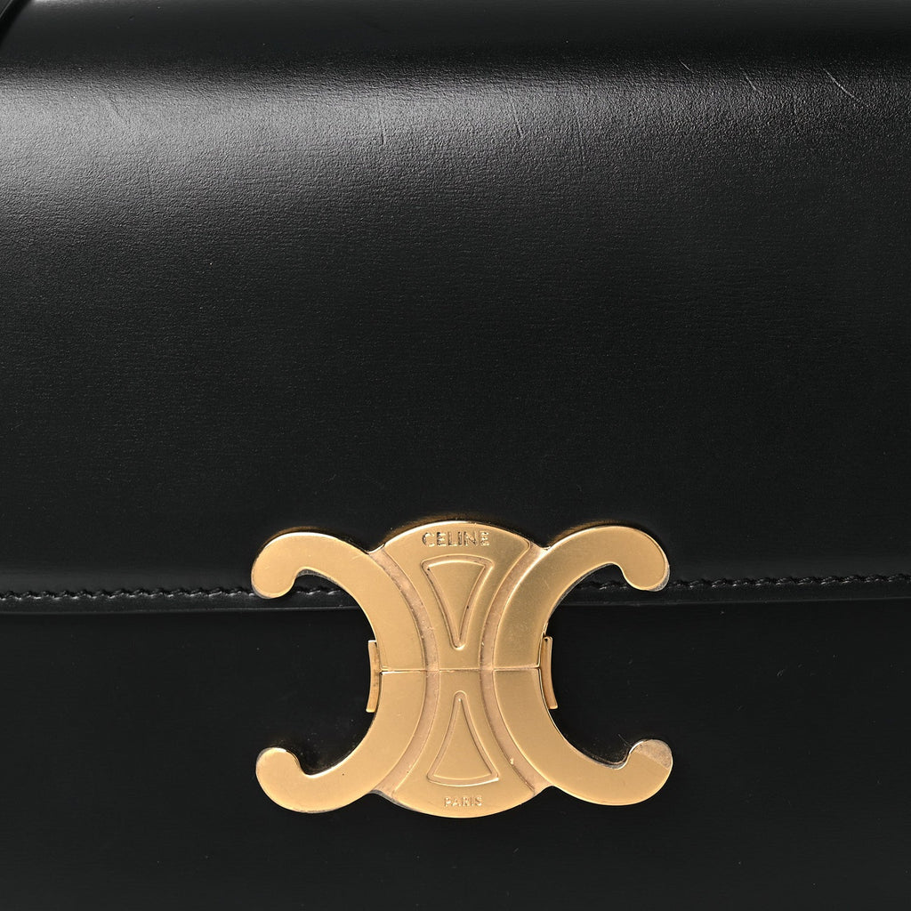 Shiny Calfskin Teen Triomphe Black
