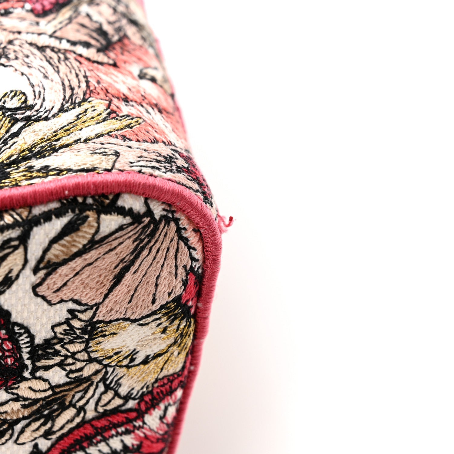 Canvas Embroidered Butterfly Print Medium Lady D-Lite  Multicolor
