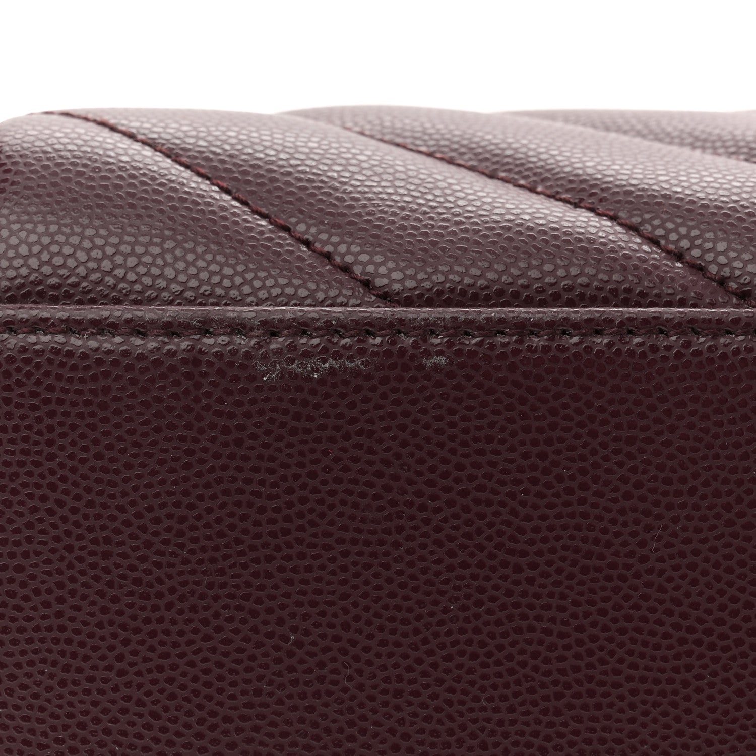 Grain de Poudre Matelasse Chevron Medium Tribeca Shopping Bag Rouge Legion