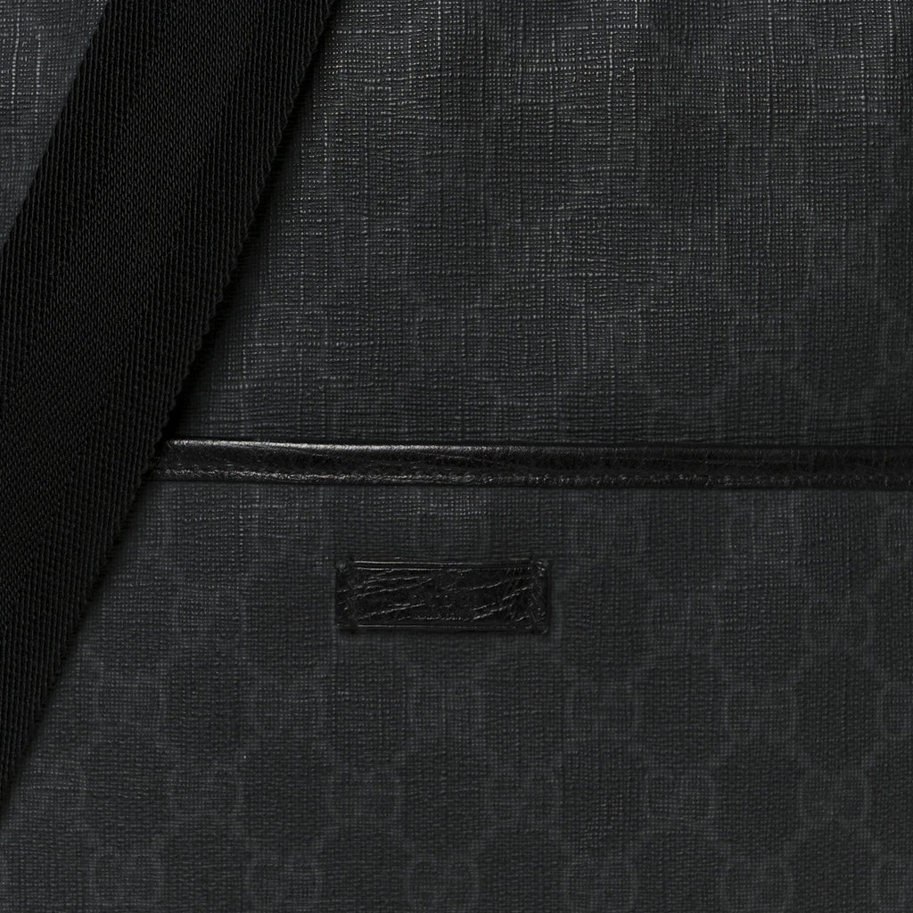 GG Plus Monogram Medium Flat Messenger Bag Black