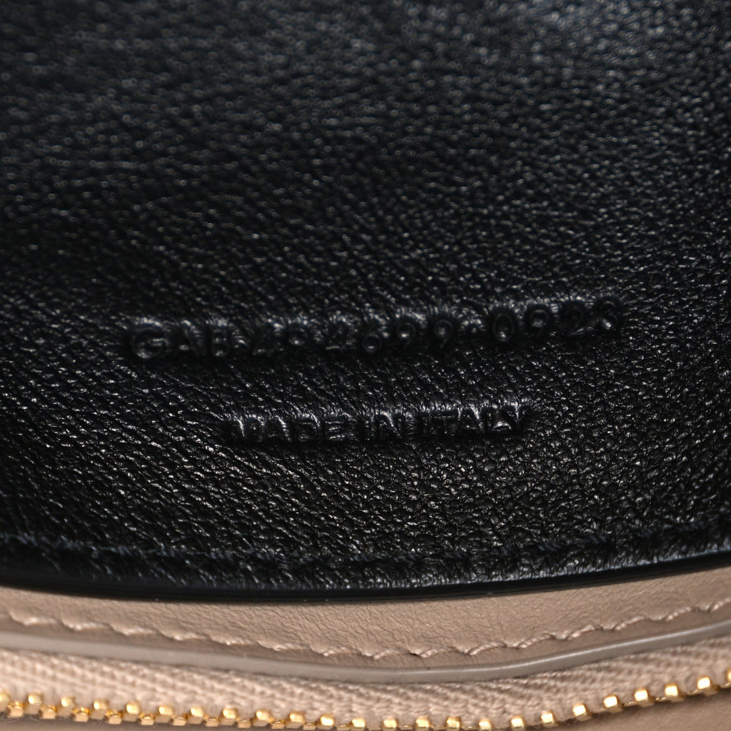 Calfskin Y Quilted Monogram Small Loulou Chain Satchel Dark Beige