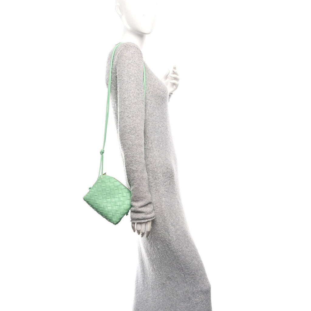 Nappa Intrecciato Mini Loop Camera Bag Siren