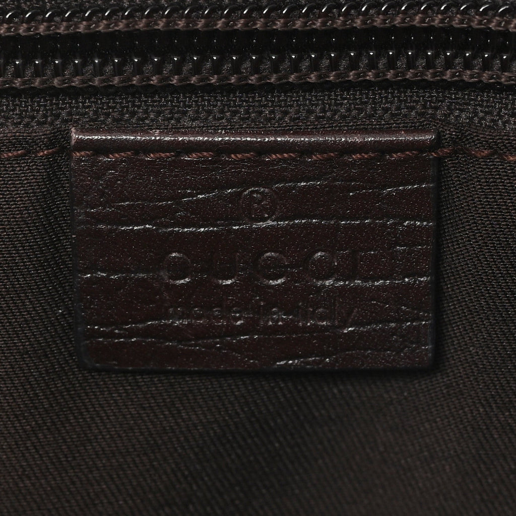 GG Plus Monogram Small Vertical Tote Dark Brown