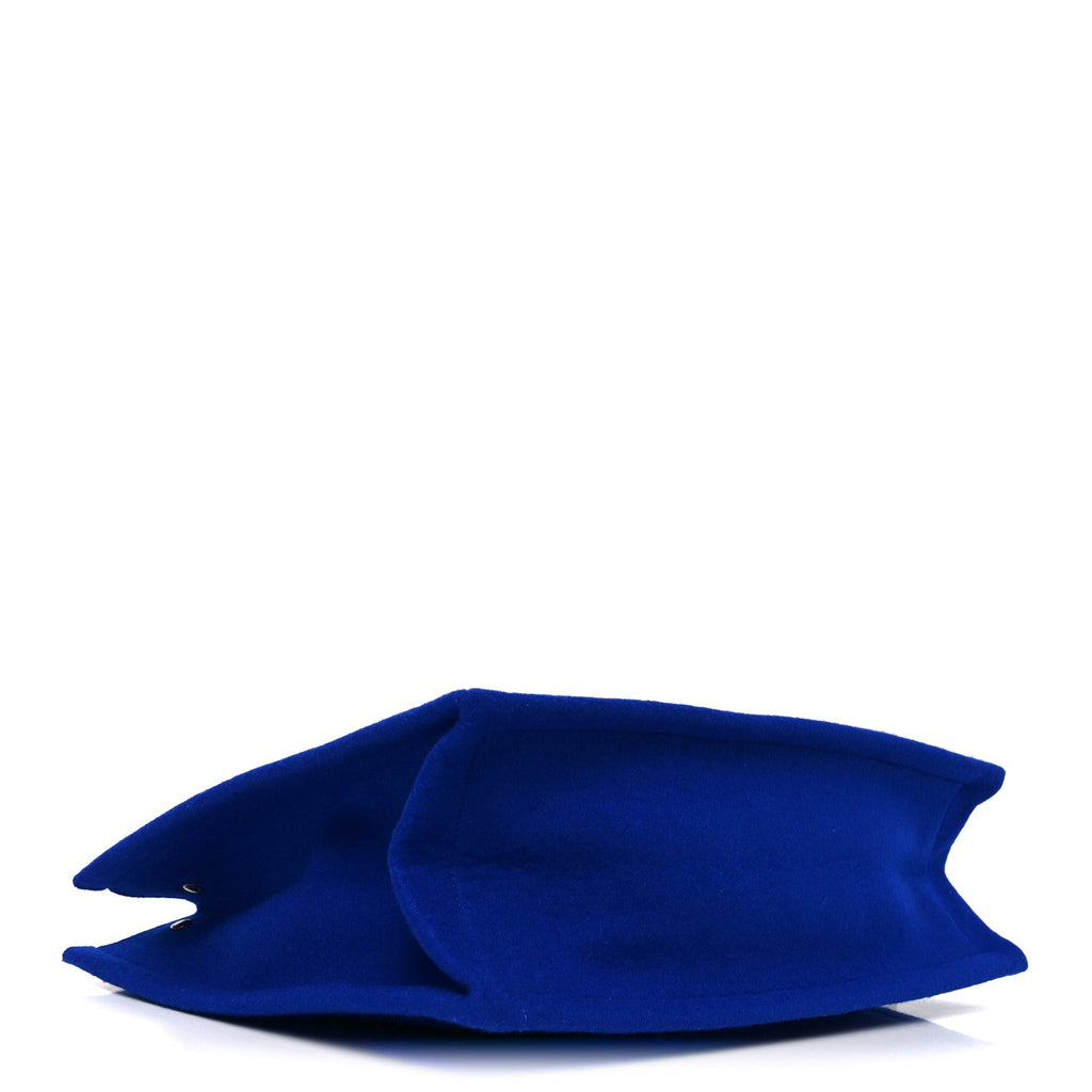 Wool Rive Gauche Tote Blue