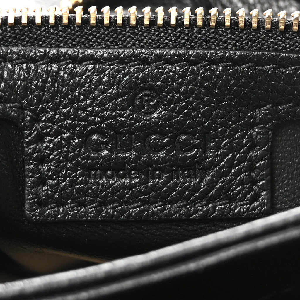 Roxy Calfskin Web Medium Studded Blondie Shoulder Flap Bag Black