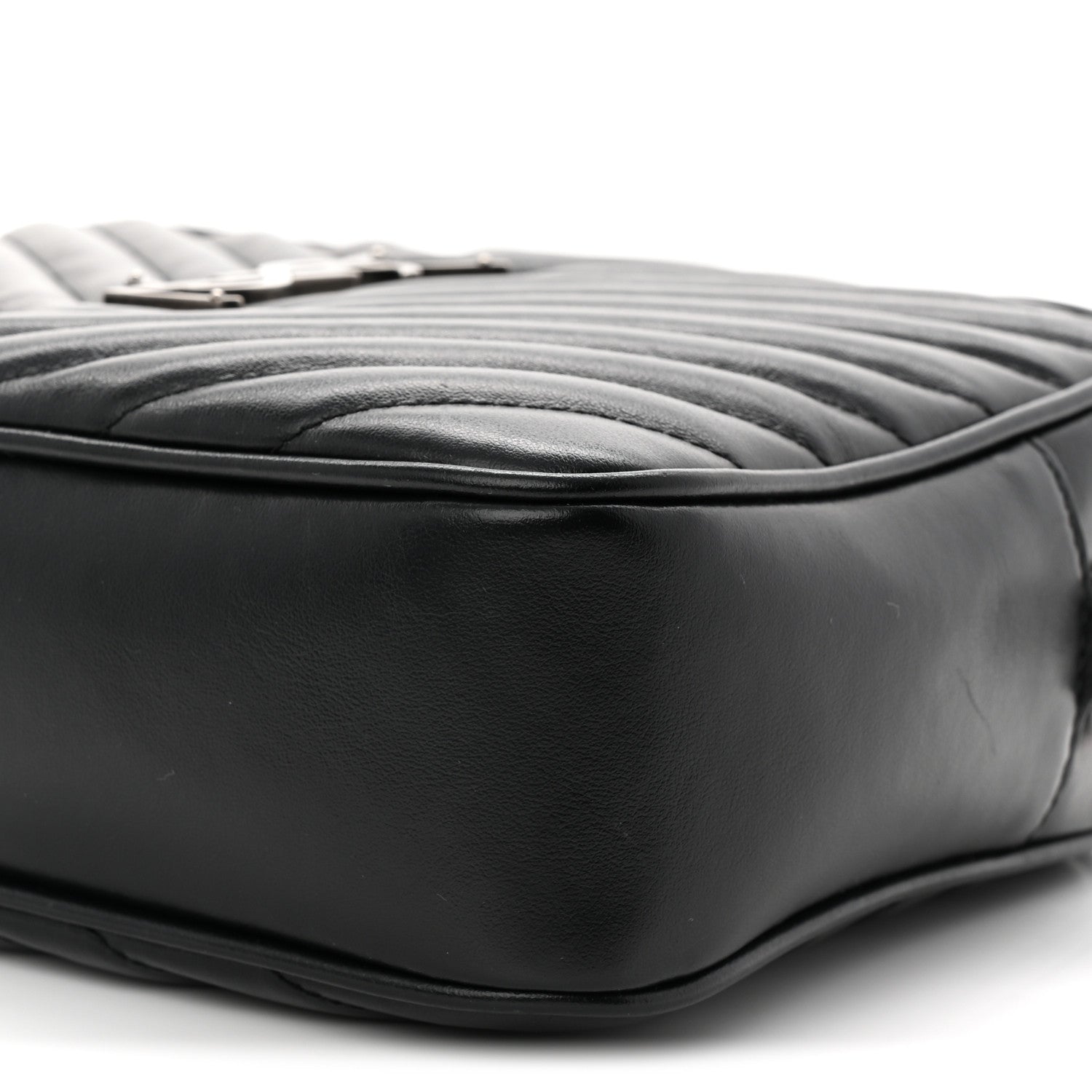 Calfskin Matelasse Monogram Lou Camera Bag Black