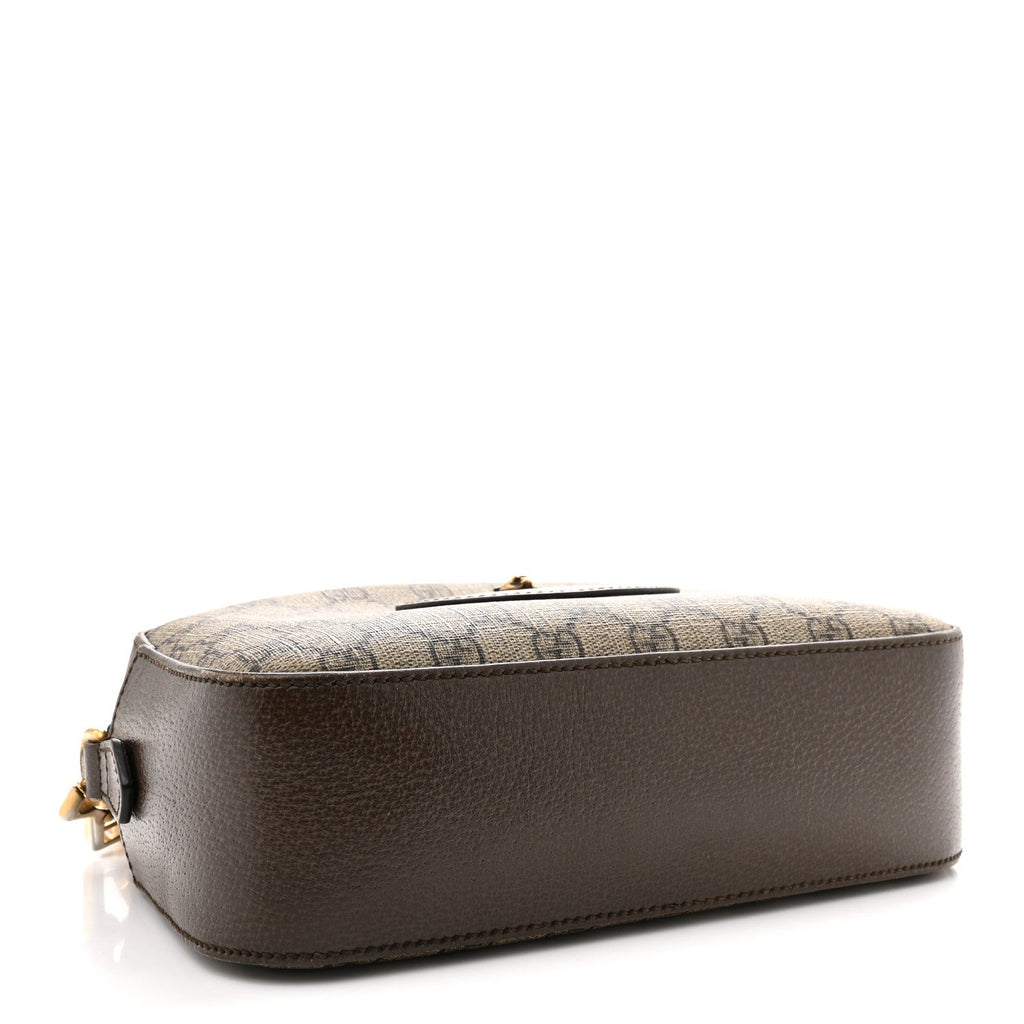 GG Supreme Monogram Web Neo Vintage Shoulder Bag Beige New Acero Crop