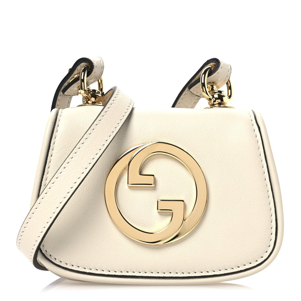 Roxy Calfskin Blondie  Case Wallet with Strap Mystic White